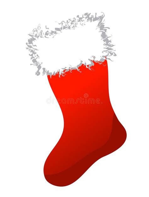 Vector christmas sock stock illustration. Illustration of season - 7107600