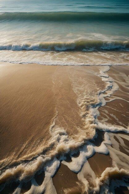 Premium AI Image | Ocean water and sand texture