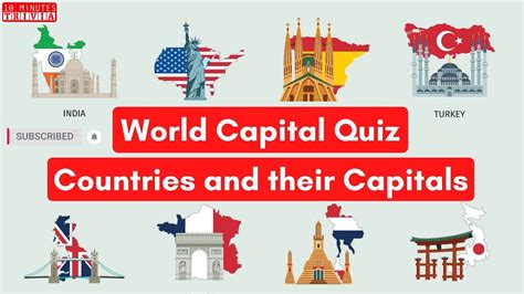 World Capital Quiz – Countries and their Capitals - YouTube