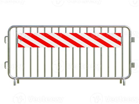 Pedestrian Barrier, Steel barricades , 3D illustration. 29228184 PNG