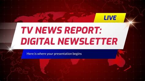 TV News Report: Digital Newsletter | Google Slides & PPT