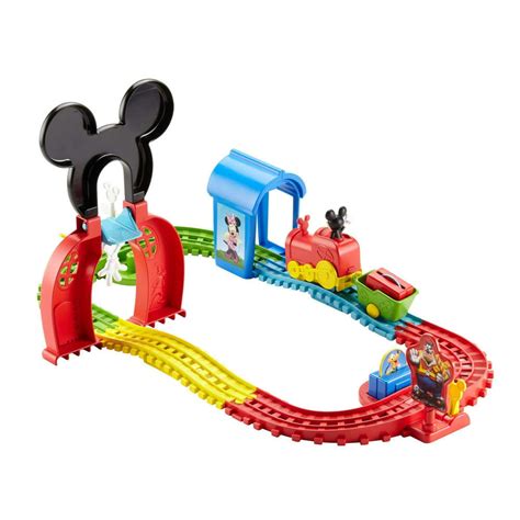 Fisher-Price Disney Mickey Mouse Clubhouse Mouska Train Express Battery Powered Play Train Set ...