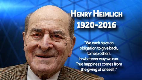 Dr. Henry Heimlich, credited with creating Heimlich maneuver, dies in ...