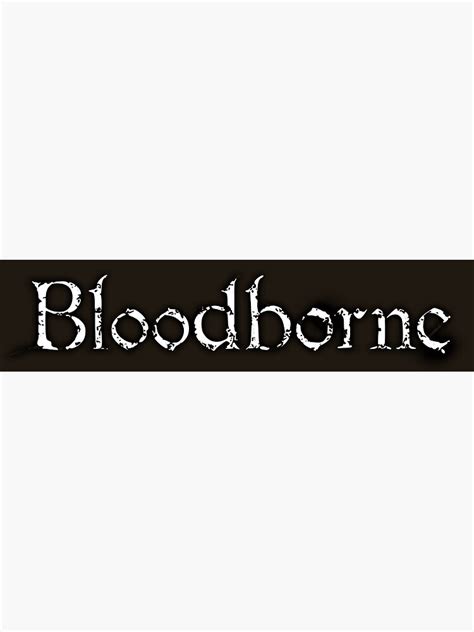 "HQ Bloodborne Logo (vector)" Poster by tellek | Redbubble