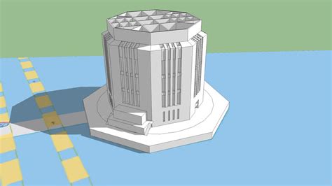 Hugh L. Carey Tunnel Ventilation Tower, Governor Island, New York | 3D Warehouse