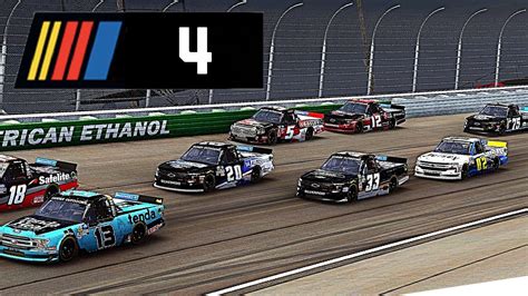 BATTLE FOR 1ST TRUCK WIN! - NASCAR Heat 4 Career Mode #4 - YouTube