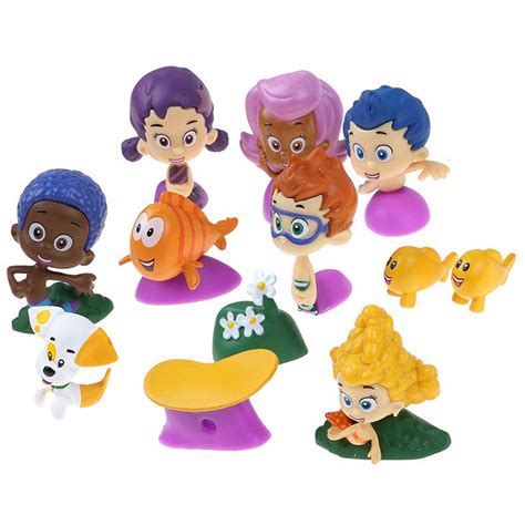 Fullvigor 12Pcs/set Bubble Guppies Gil Molly Nonny Vinyl Action Figure ...