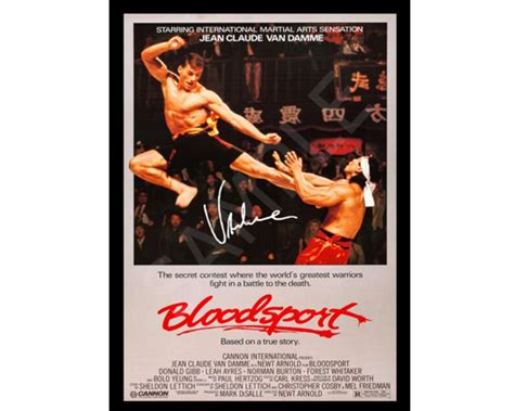 Bloodsport Original Movie Poster With Cast Signatures A4 - Etsy