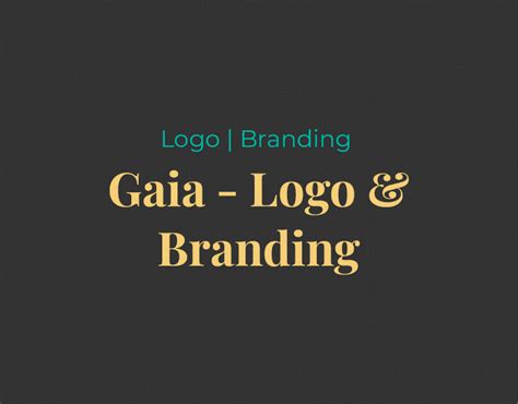 GAIA - Logo Design and Branding on Behance