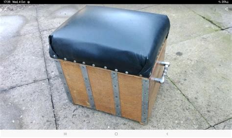 Retro footstool storage box folk art hand made unusual | in Sheldon ...