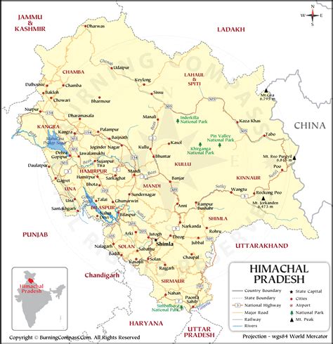 Himachal Pradesh Map Powerpoint Template Ppt Slides - vrogue.co