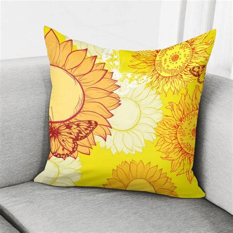 Sunflower Pillow Cover | Sunflower pillow, Pillow covers, Pillows