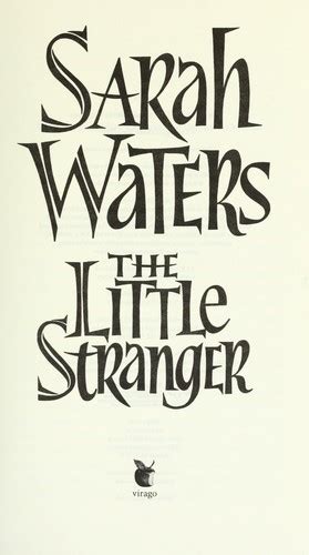 The Little Stranger by Sarah Waters | Open Library