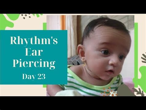 Rhythm's Ear Piercing | Baby Ear Piercing | Baby's Pierced Ears - YouTube
