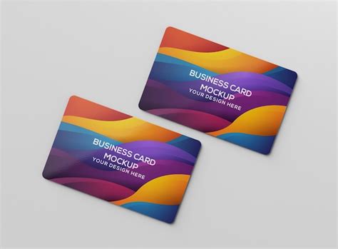 Premium PSD | Business credit card mockup