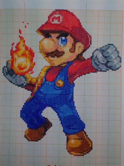 Pixel art Super smash bros: Mario by PaintPixelArt on DeviantArt