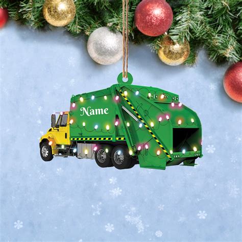 Garbage Truck Christmas Ornament Trash Truck Christmas - Etsy