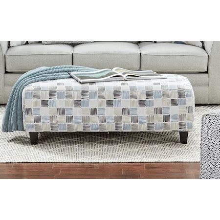 Fusion Furniture 3000 MAX GRAY 100 ERNIE WALLSTREET Transitional Cocktail Ottoman | Howell ...