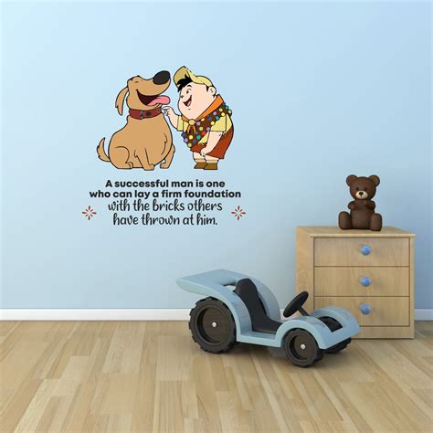 Successful Up Russell Life Quote Cartoon Quotes Decors Wall Sticker Art Design Decal for Girls ...