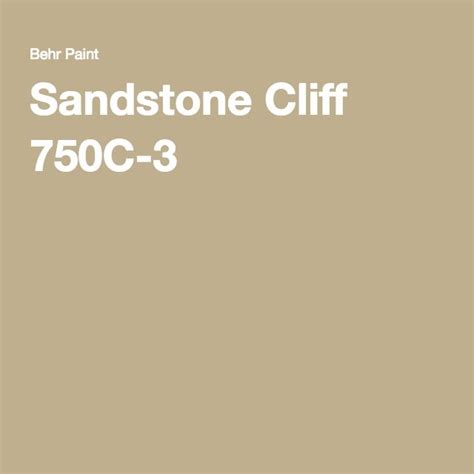 Sandstone Cliff | Behr Paint | Behr paint colors, Behr, Behr paint