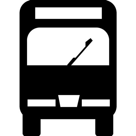 Bus Front View Vector SVG Icon - SVG Repo