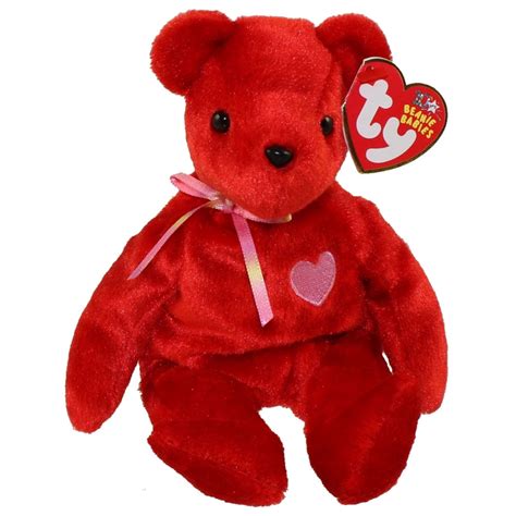 TY Beanie Baby - KISS-e the Old Face Valentines Day Bear (Internet Exclusive) (8 inch) - Walmart ...