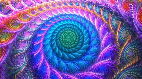 HD wallpaper: fractal art, purple, psychedelic art, organism, pattern, kaleidoscope | Wallpaper ...