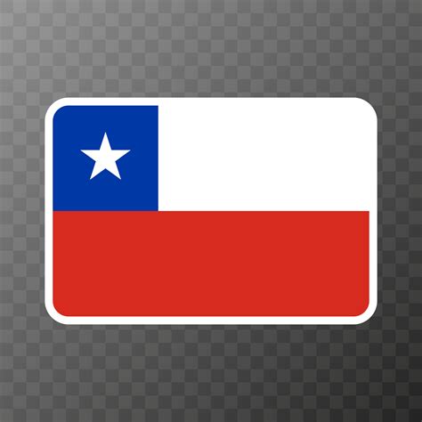 Chile flag, official colors and proportion. Vector illustration ...