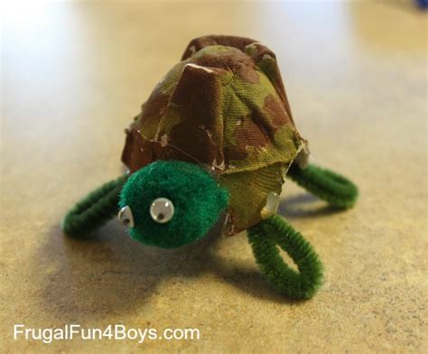 Egg Carton Turtle Craft - Frugal Fun For Boys and Girls