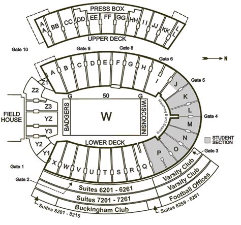 Camp Randall Stadium Seating Map | Brokeasshome.com