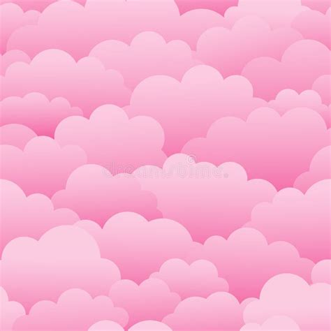 Pink Clouds. Vector Illustration Stock Vector - Illustration of light ...