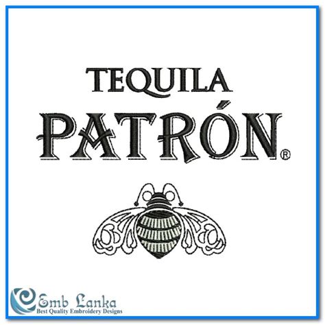 Patrón Tequila Logo Embroidery Design - Emblanka