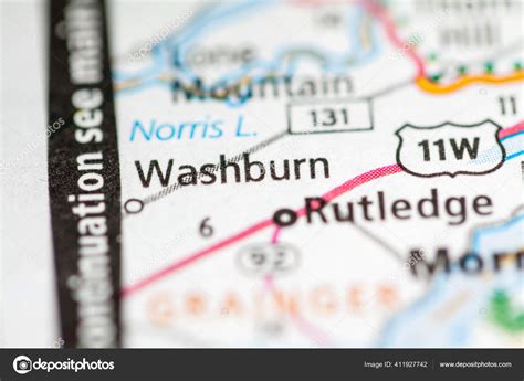 Washburn Tennessee Usa Road Map Concept Stock Photo by ©aliceinwonderland2020 411927742