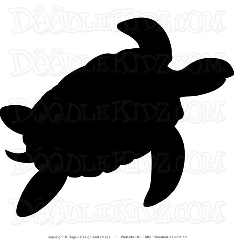 Sea Turtle Silhouette Clip Art