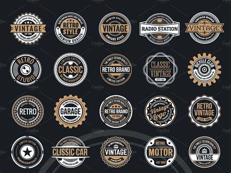 50 Vintage Round Badge & Logo by Logo Templates on Dribbble | Vintage logo, Vintage logo design ...