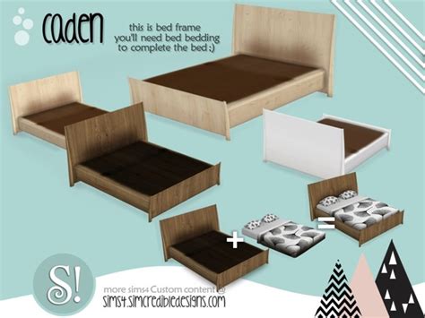 The Sims Resource - Caden bed frame