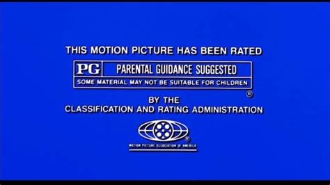 MPAA Rated PG Screen (2003) - YouTube