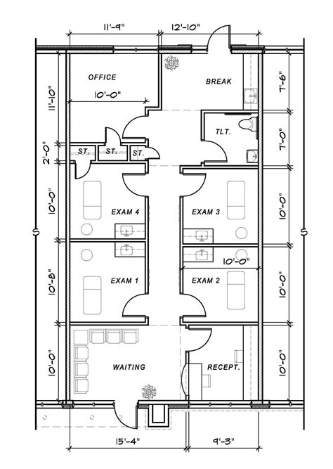 Small Clinic Floor Plan - floorplans.click