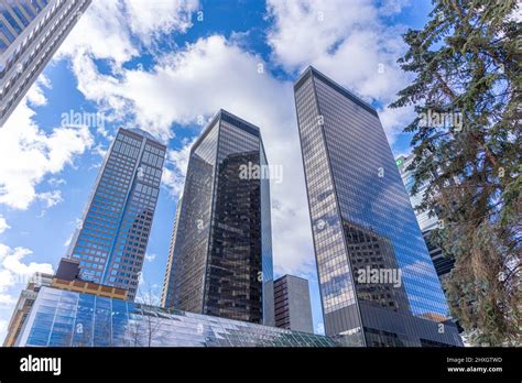 Downtown Calgary Alberta downtown buisness district skyline Stock Photo ...