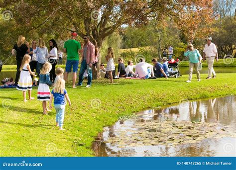 Diverse People at an Outdoor Food and Wine Festival Editorial Image ...