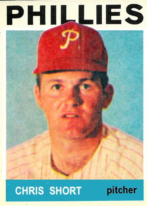 1963 & 1964 Topps Chris Short | Phillies baseball, Baseball history ...