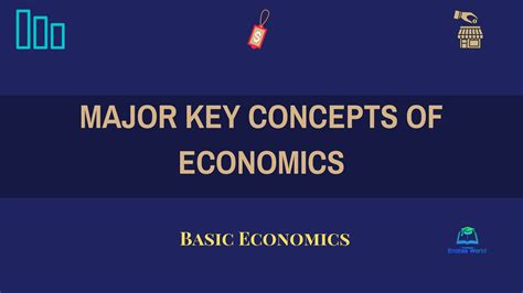 Major key concepts of economics/basic economic concepts