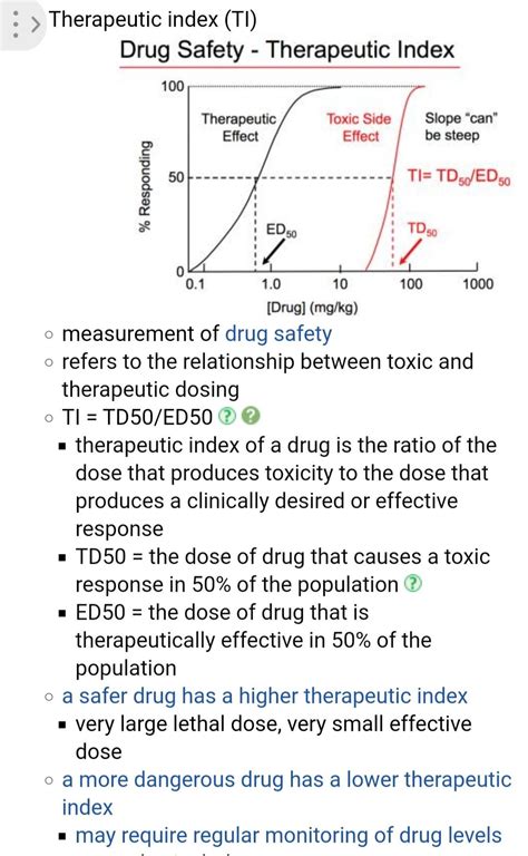 Therapeutic Index | Therapeutic, Index, No response