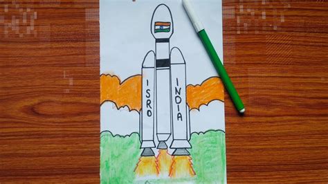 chandrayaan 3 drawing easy with colour#shortsvideo #drawing #viralvideo #nagmaartandcarft#viral ...