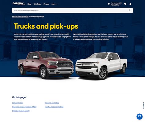 Research popular trucks and pick-ups | CarMax