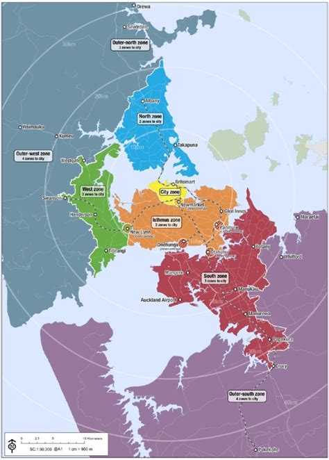 Thinking about fare zones - Greater Auckland