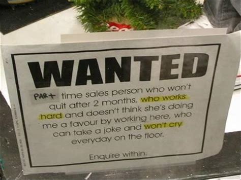 18 Of The Funniest Help Wanted Signs You'll See All Day