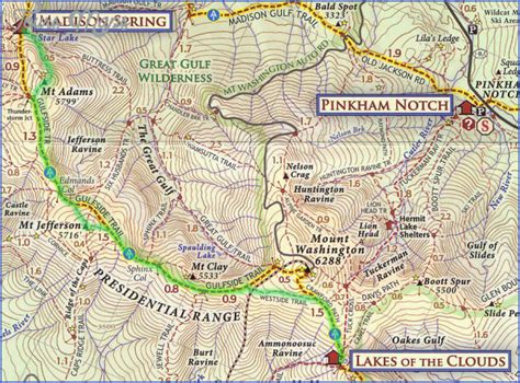 Washington Hiking Trails Map - ToursMaps.com