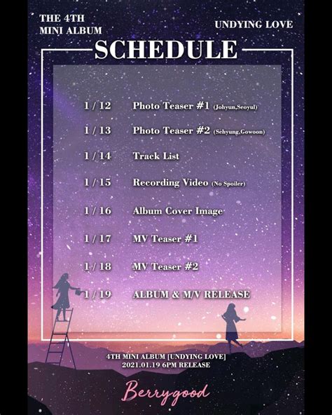 Berry Good unveils teaser schedule for 4th mini album 'Undying Love ...