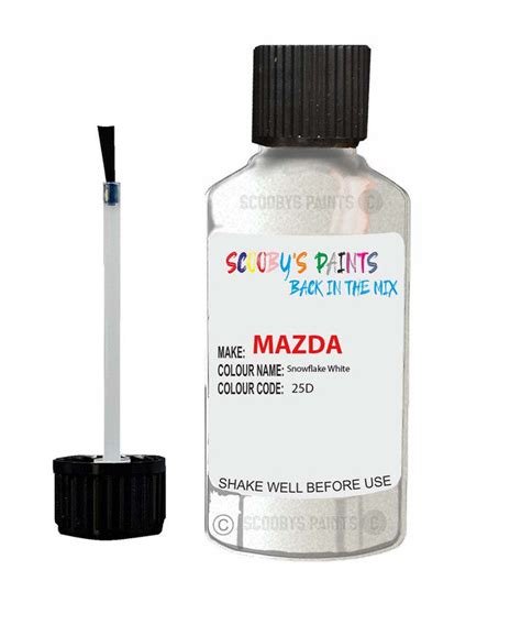 Paint For Mazda Cx3 Snowflake White Code 25D Car Touch Up Paint – Auto ...